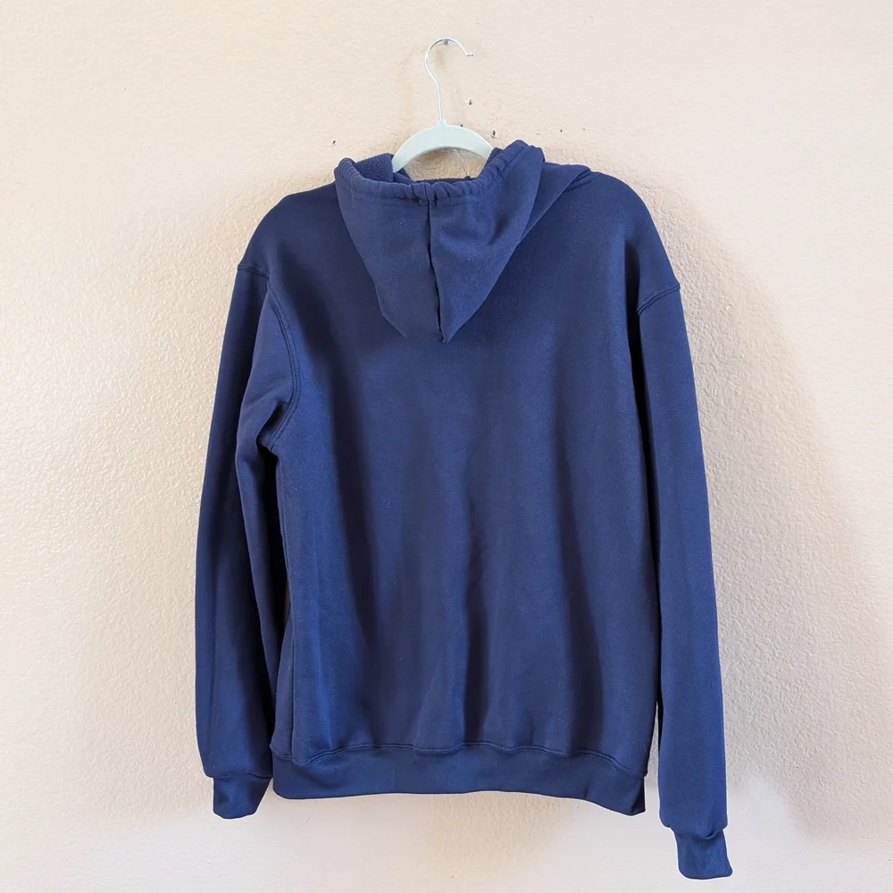 Polo by Ralph Lauren Navy Blue Full Zip Hoodie Mens XL Red Embroidered Pony